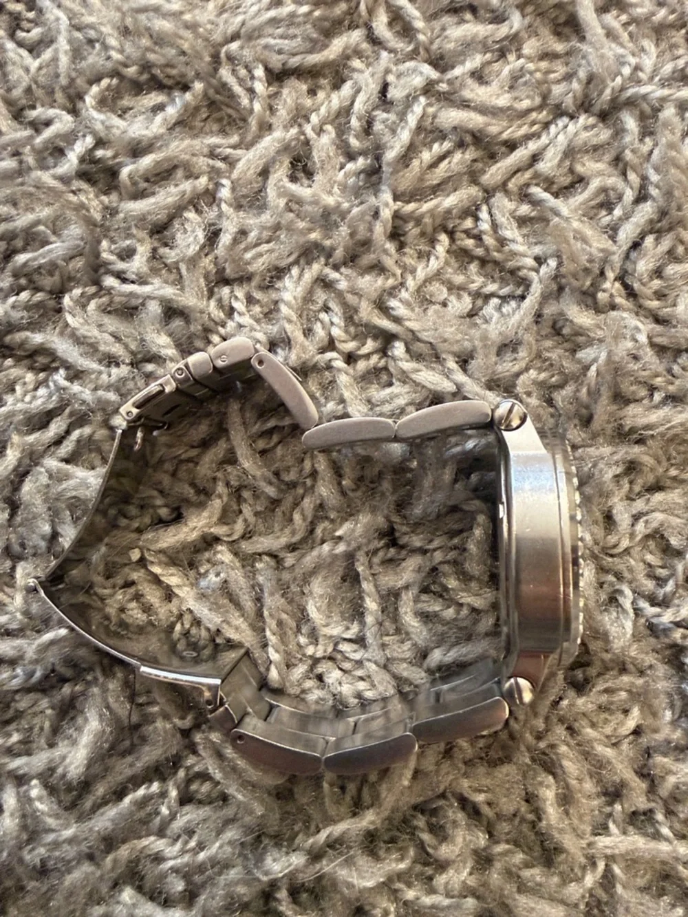 Michael Kors Silver and White Crystal-Trim Chronograph Watch
